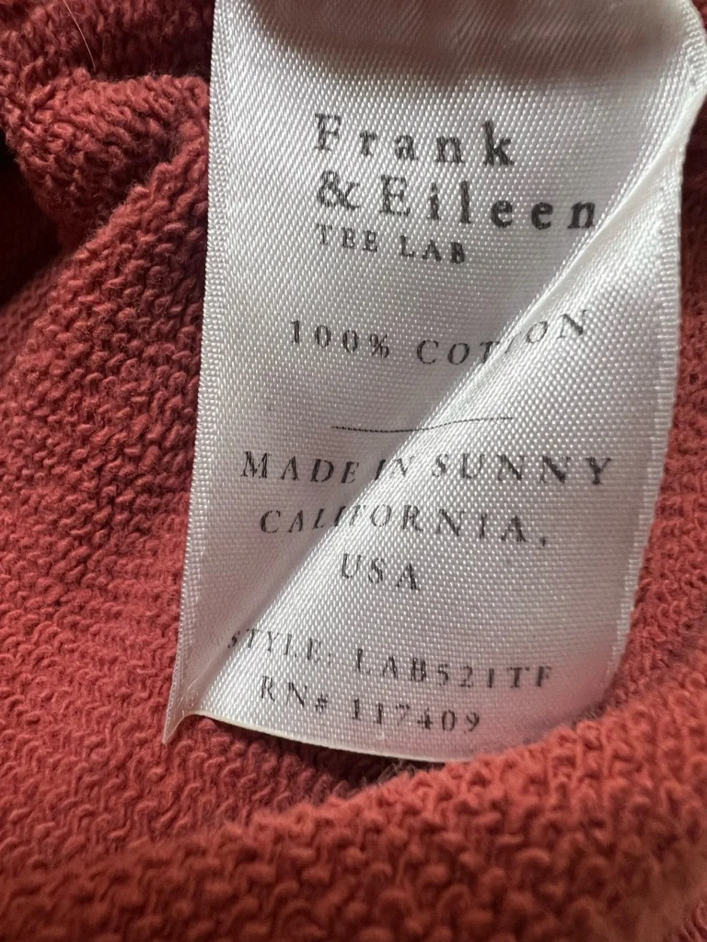 Frank & Eileen Tee Lab Kane Capelet Hoodie XS Spice Cotton Sweatshirt - Picture 7 of 7